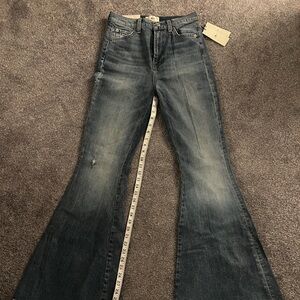 7 For All Mankind Dark Blue Flare Jeans